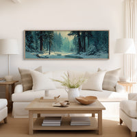 Snowy Forest Morning Light