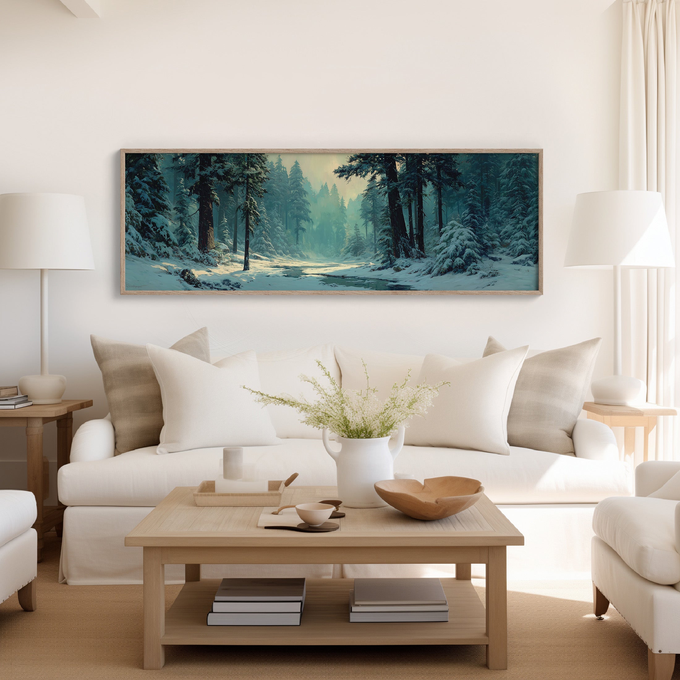 Snowy Forest Morning Light