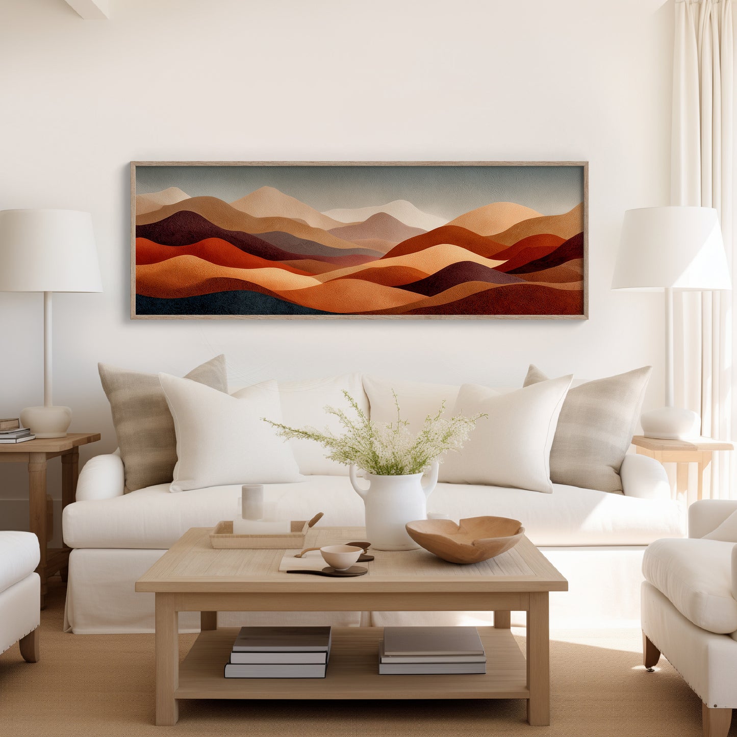 Desert Sunset Abstract Hills