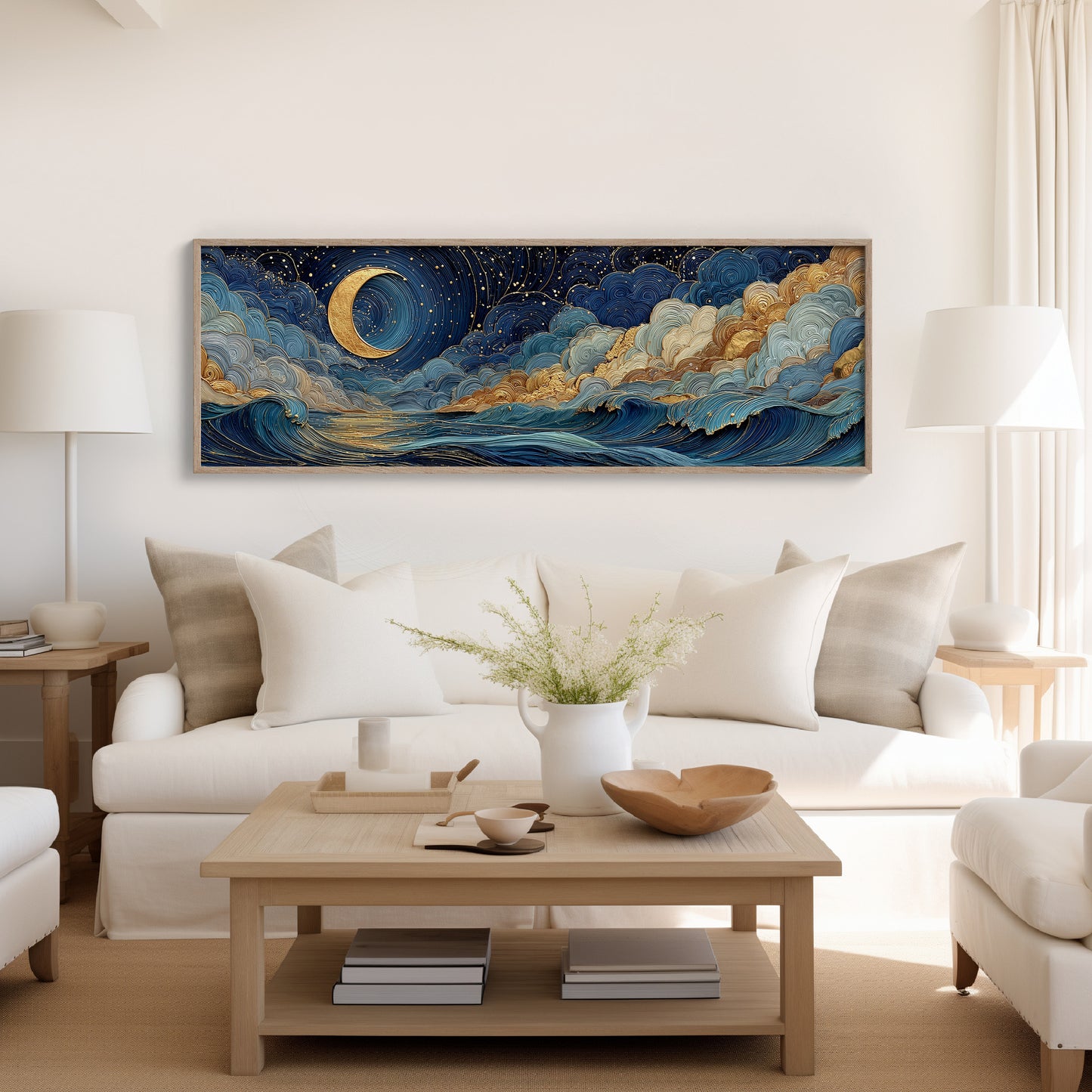 Celestial Moonlit Waves