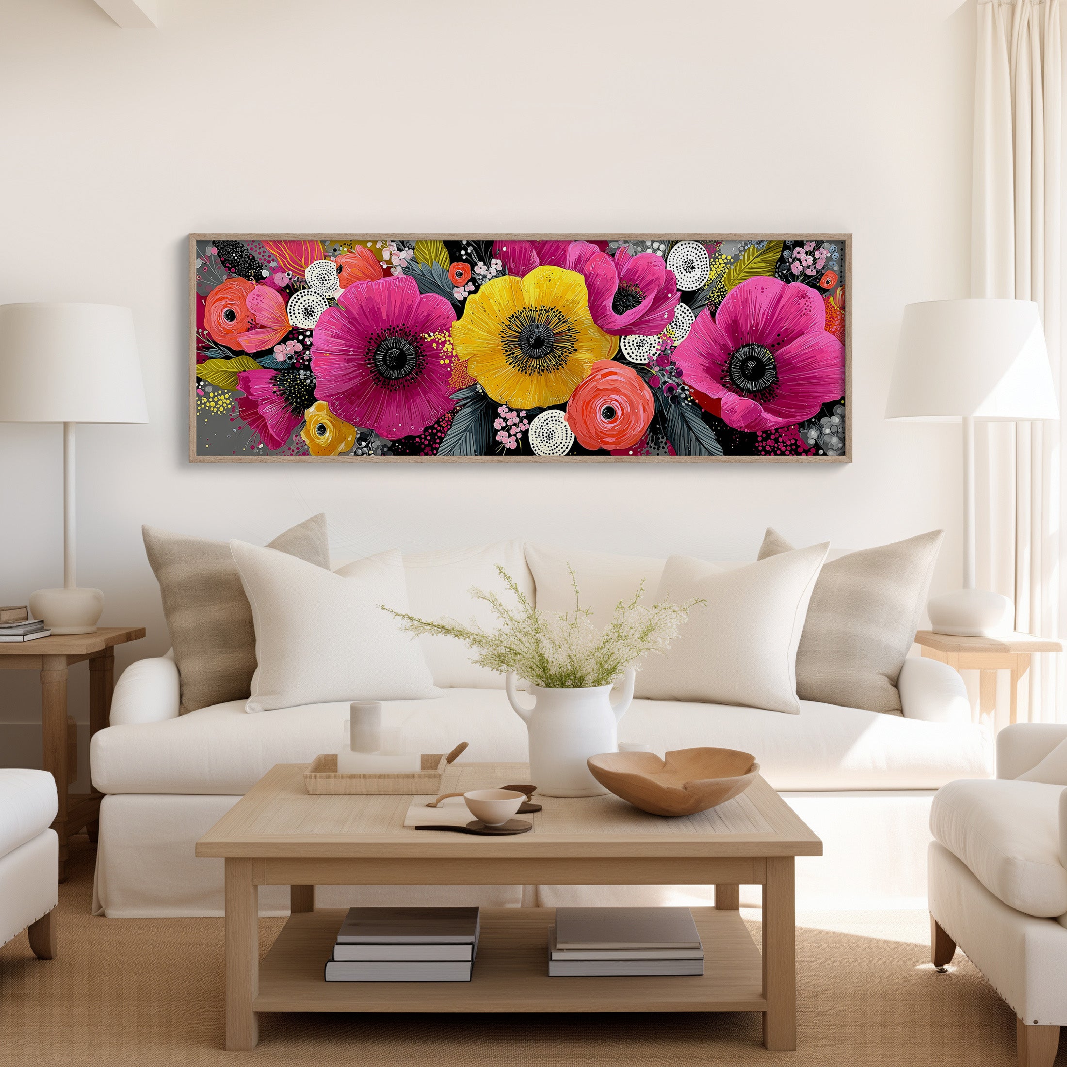 Vibrant Modern Floral Burst