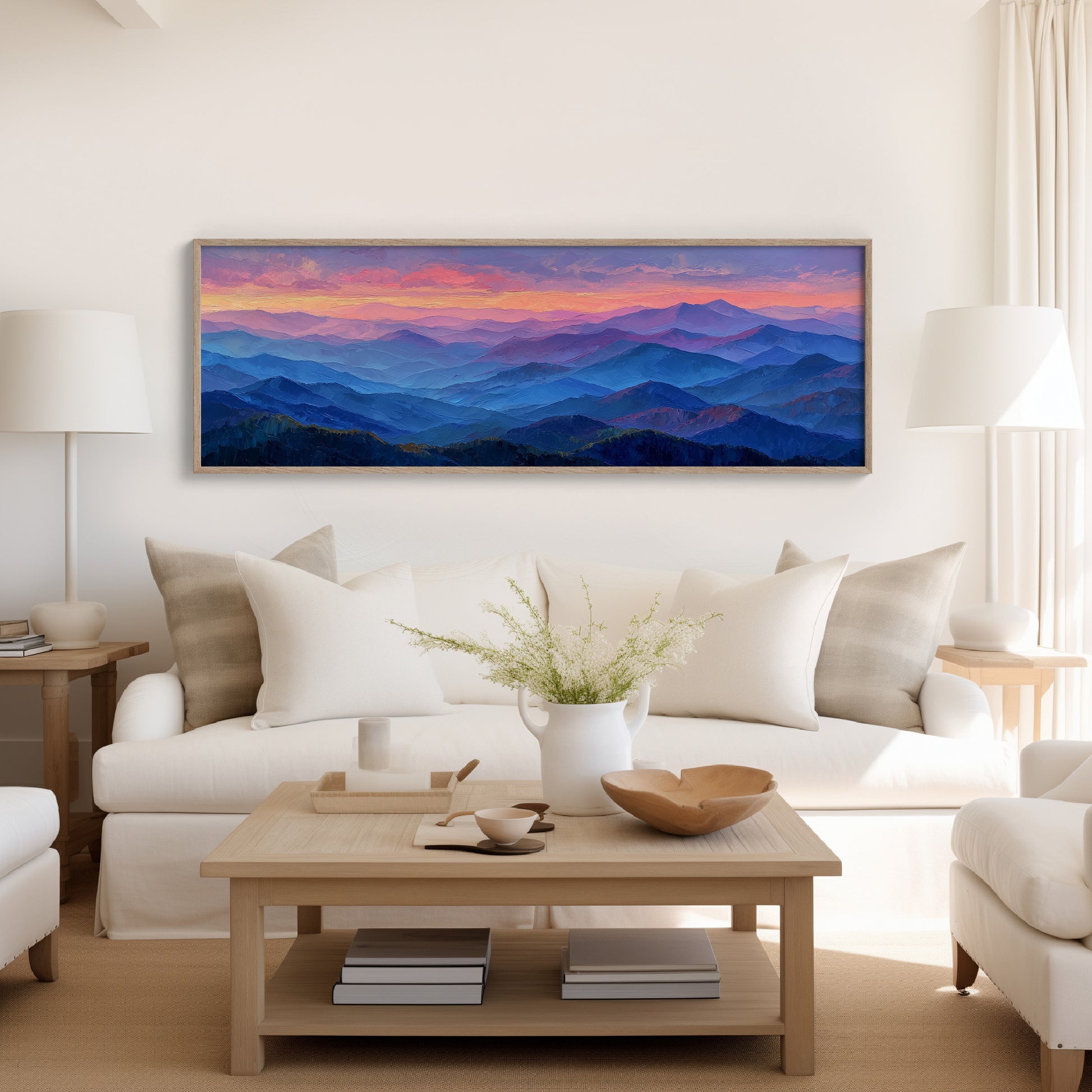 Pastel Mountains Drift at Dusk