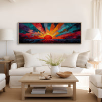 Sunburst in Painted Fire