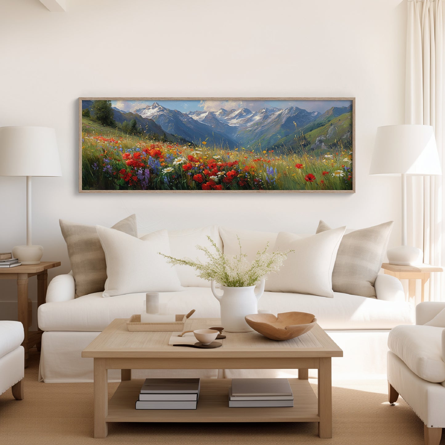 Wildflowers Beneath the Peaks