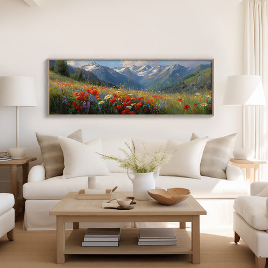 Wildflowers Beneath the Peaks