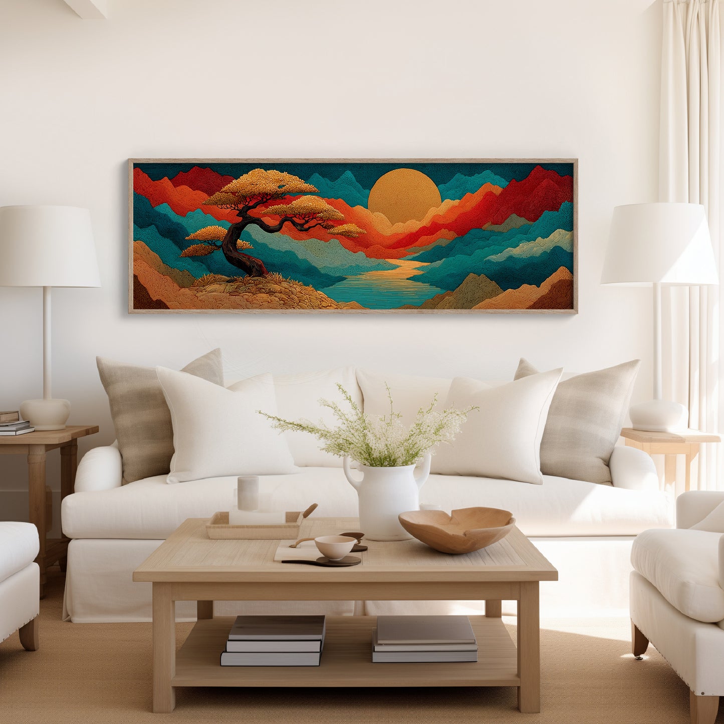 Golden Sun Over Painted Valleys
