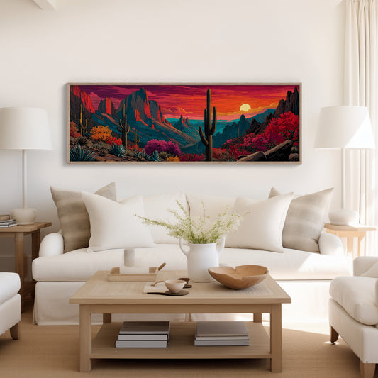 Desert Sunfall in Painted Canyons