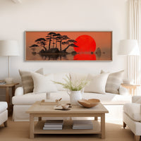 Red Sun Over Silent Pines