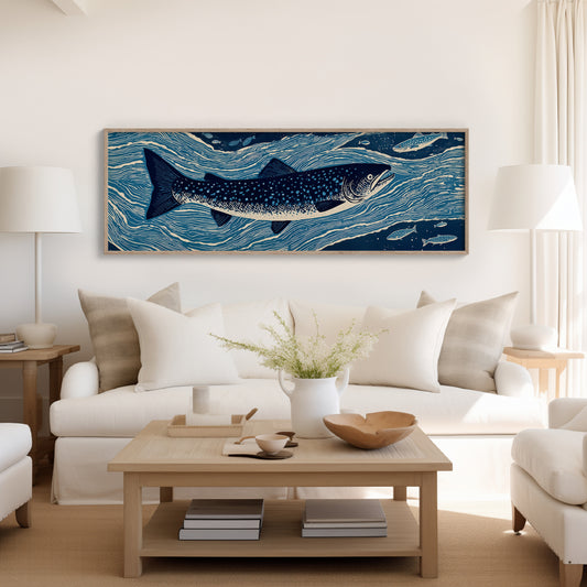 River Drift Beneath Blue Currents