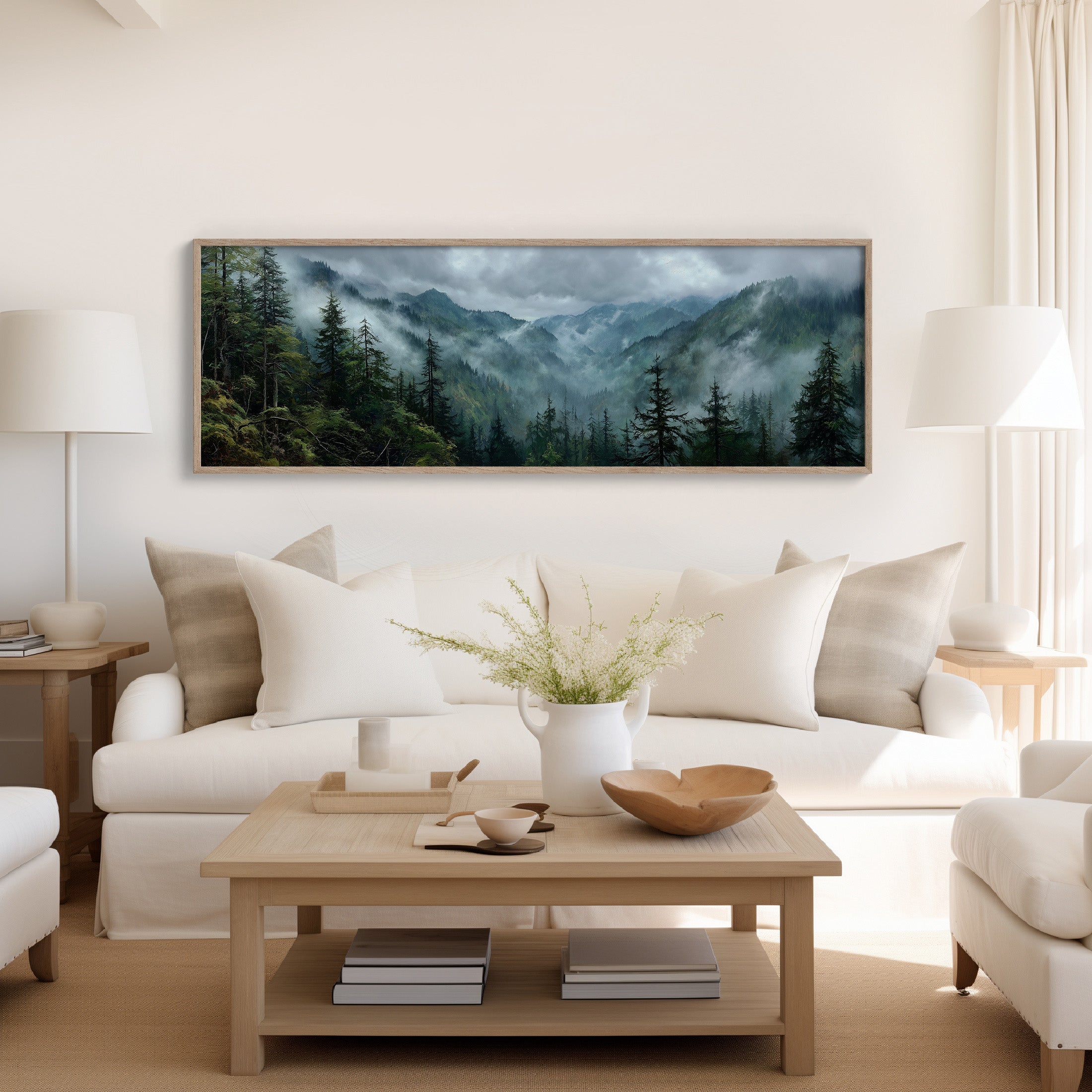 Mist Rising Through Evergreen Valleys