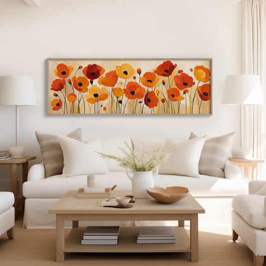 Poppies Dancing in Golden Light