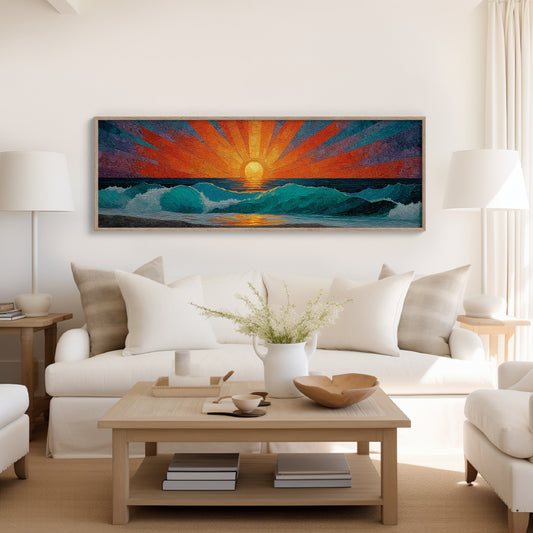Sunrise Breaking Over Turquoise Waves
