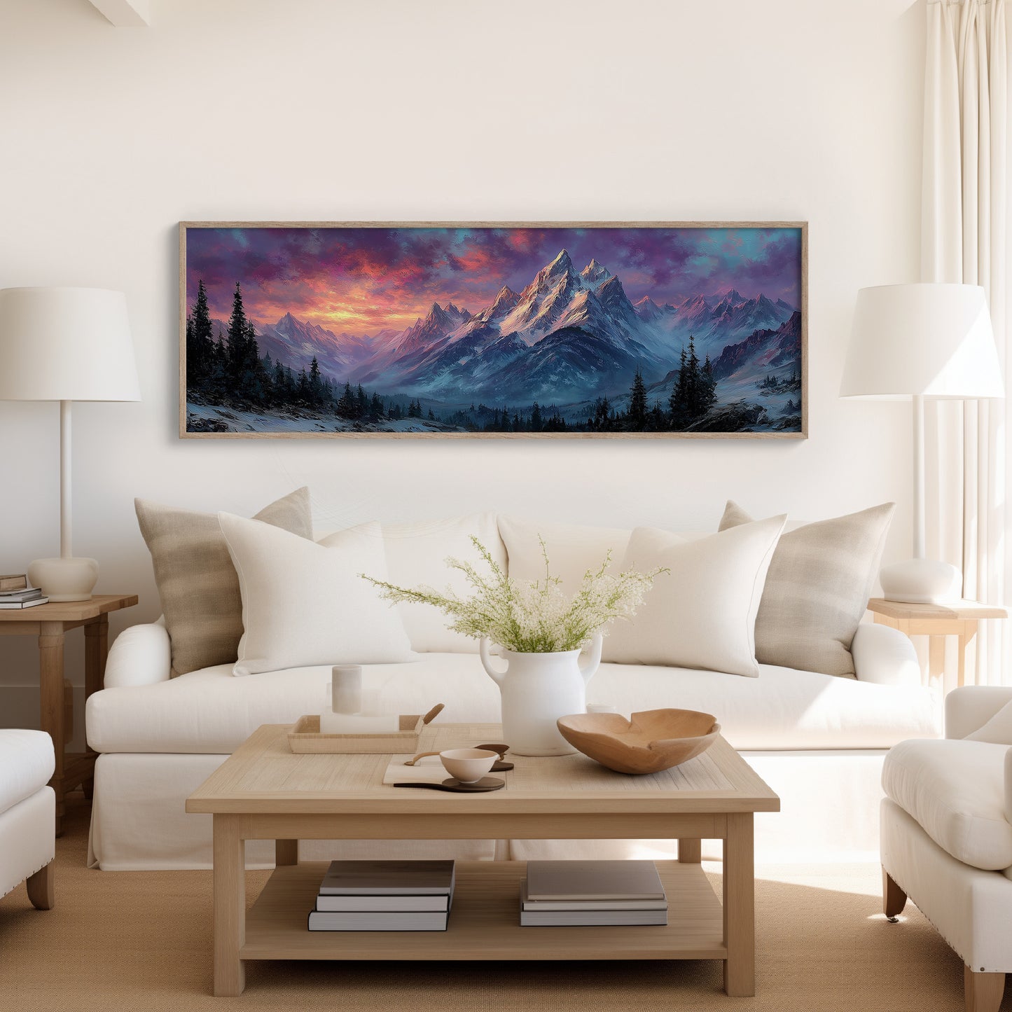 Dawn Fire on Winter Peaks