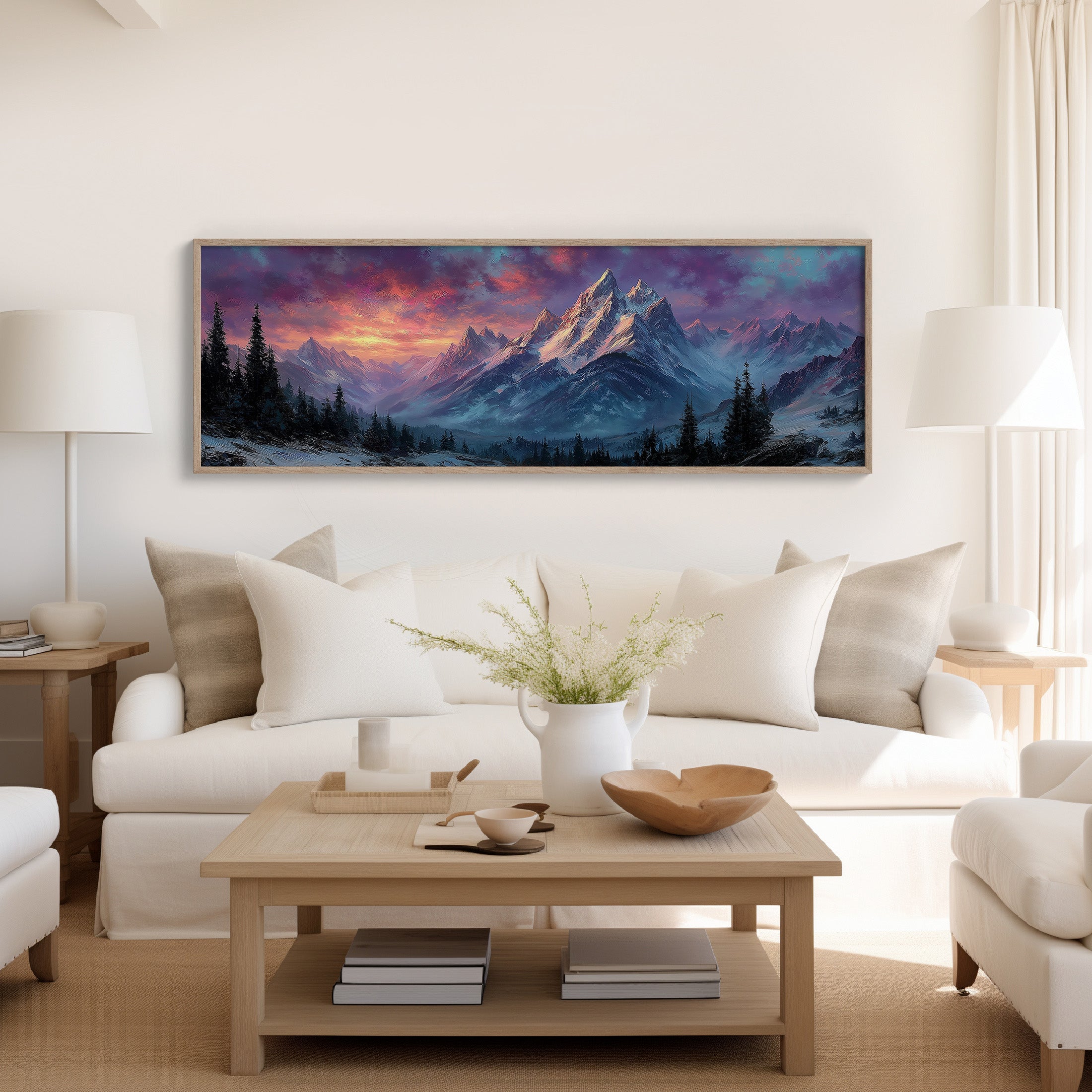 Dawn Fire on Winter Peaks