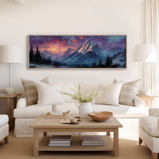 Dawn Fire on Winter Peaks