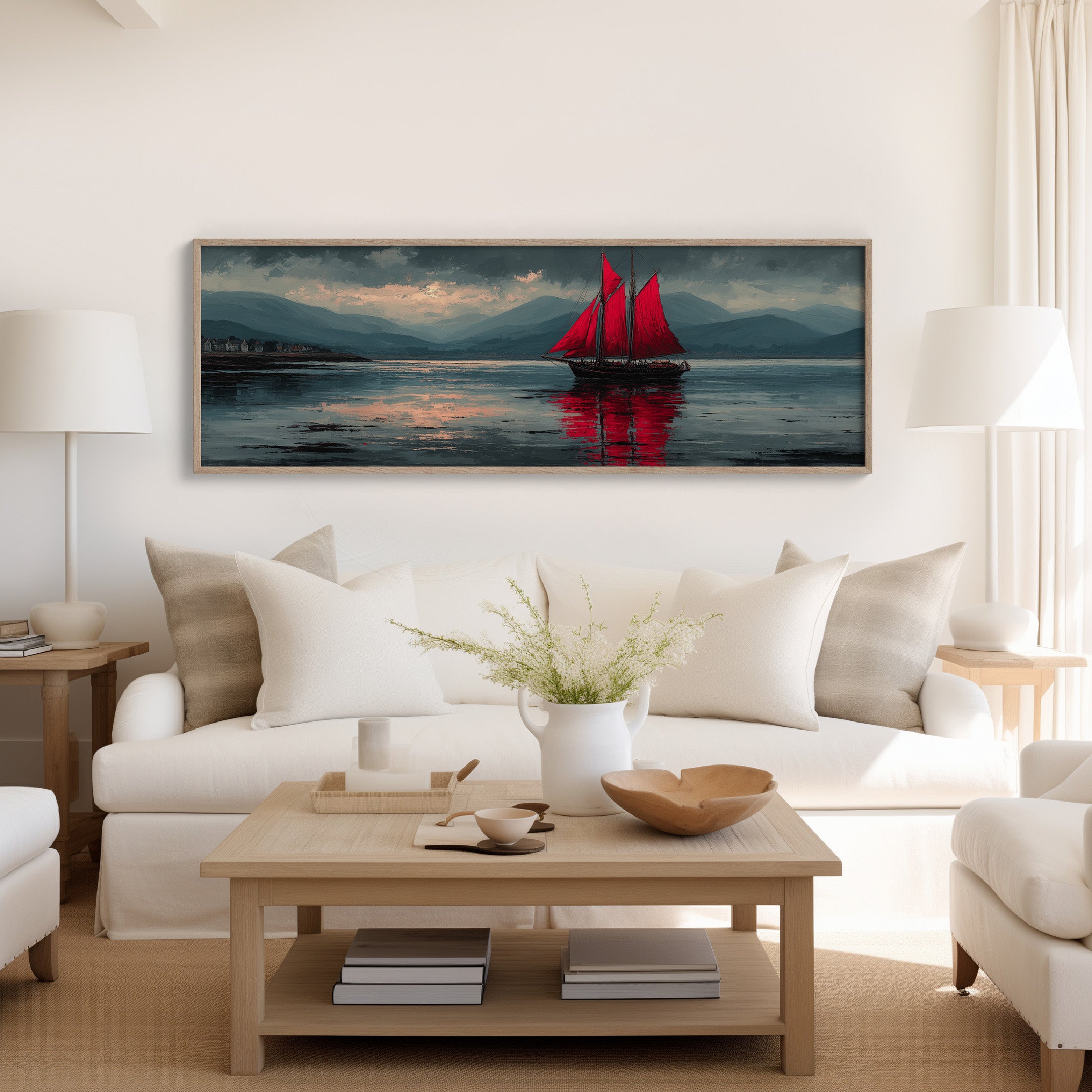 Red Sails Against the Gathering Storm