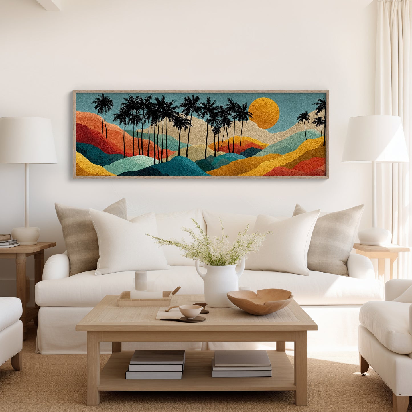 Sunset Over Painted Palms