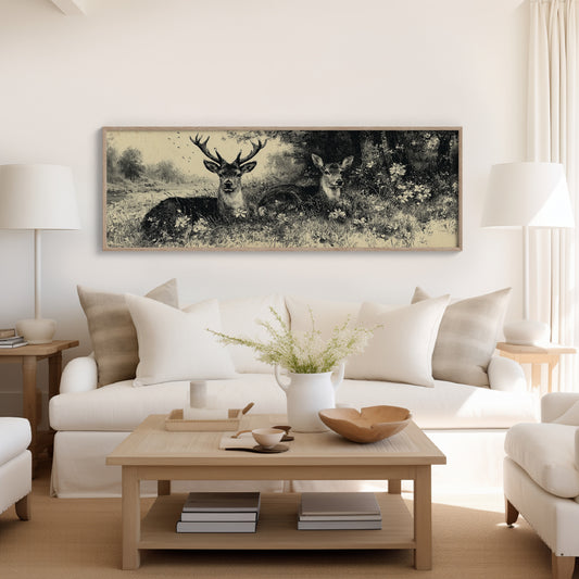 Resting Deer by the Riverbank