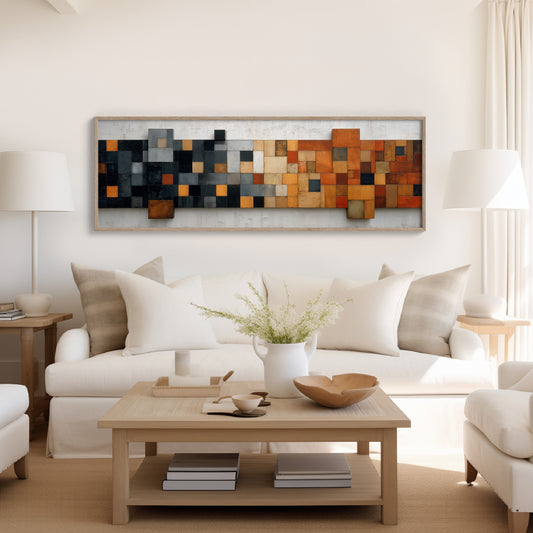 Rust and Charcoal Mosaic