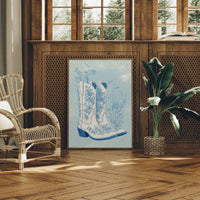 Porcelain Boots In Blue