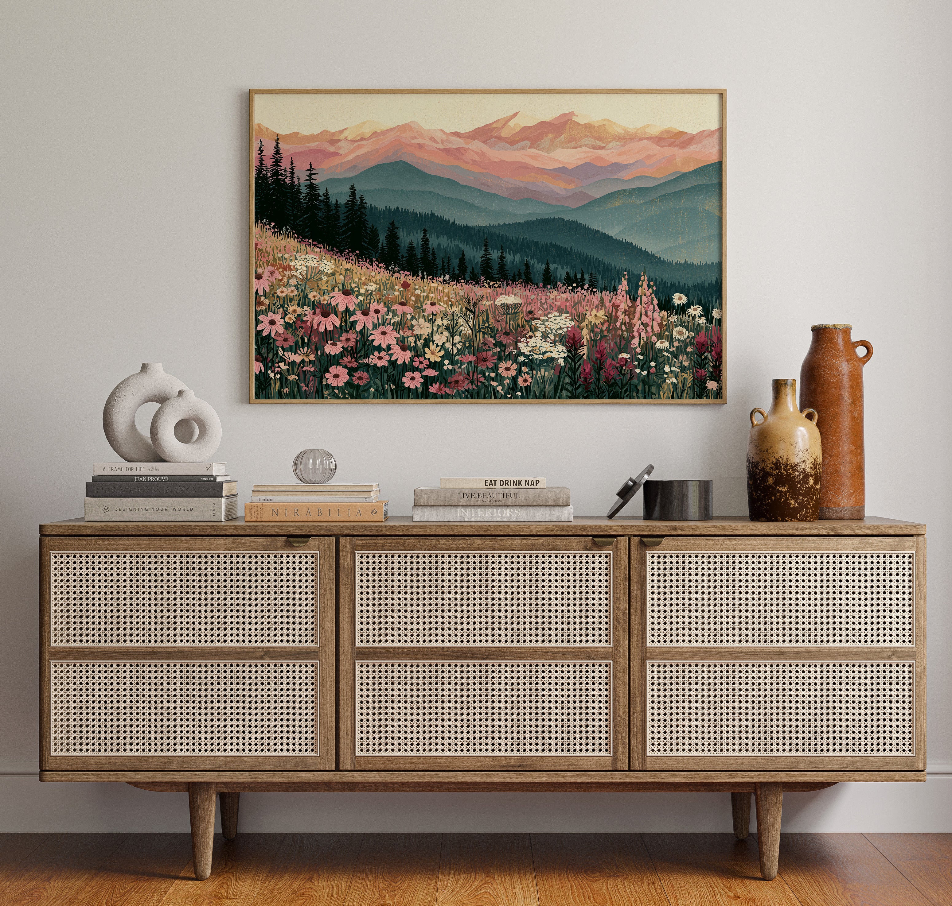 Coneflower Meadow Sunset