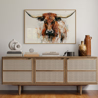 Longhorn in Ink and Rust