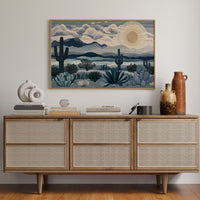 Moonrise Over the Saguaros