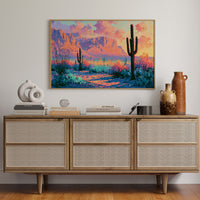 Saguaro Silhouettes at Twilight