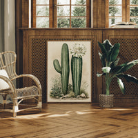 Blooming Saguaro: A Desert Garden Study