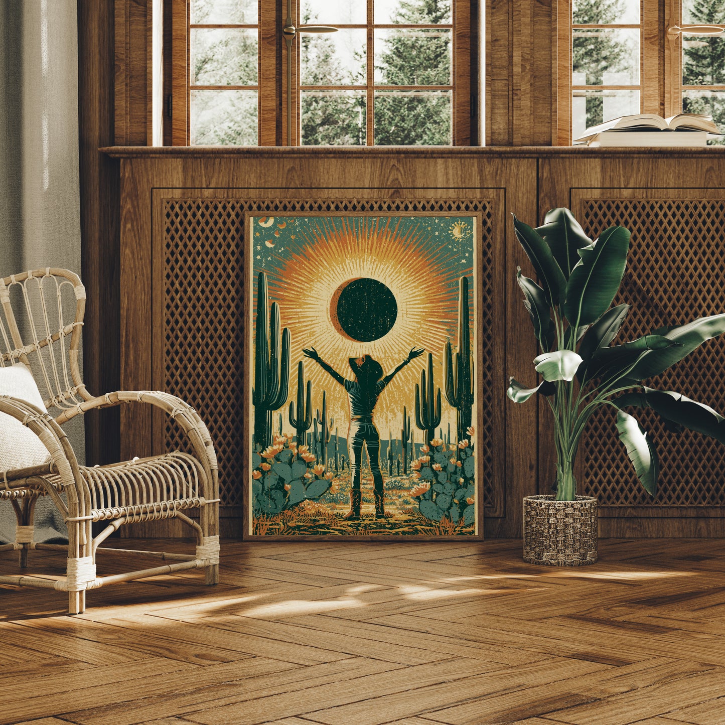 Eclipse in the Desert: Sun Salutation