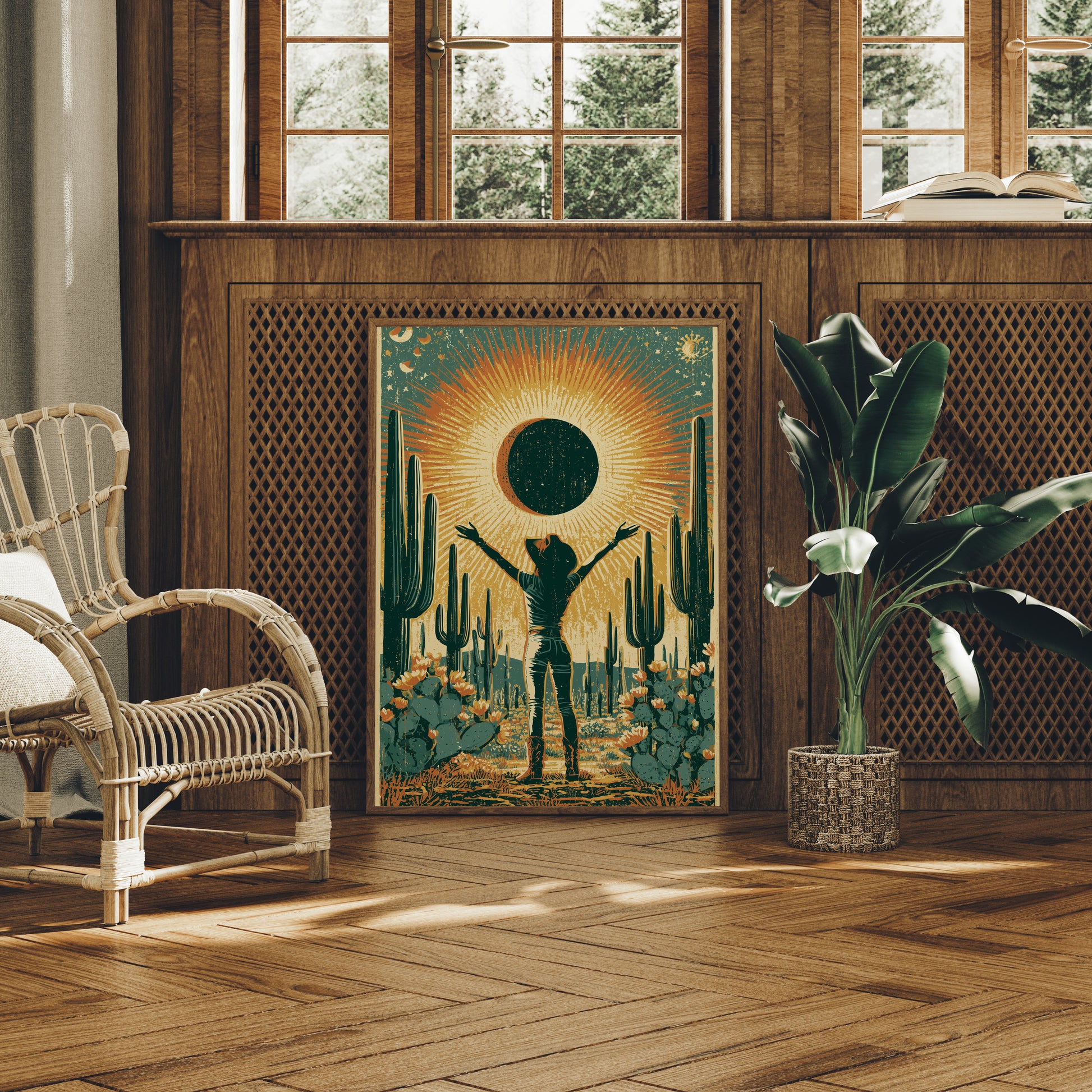 Eclipse in the Desert: Sun Salutation