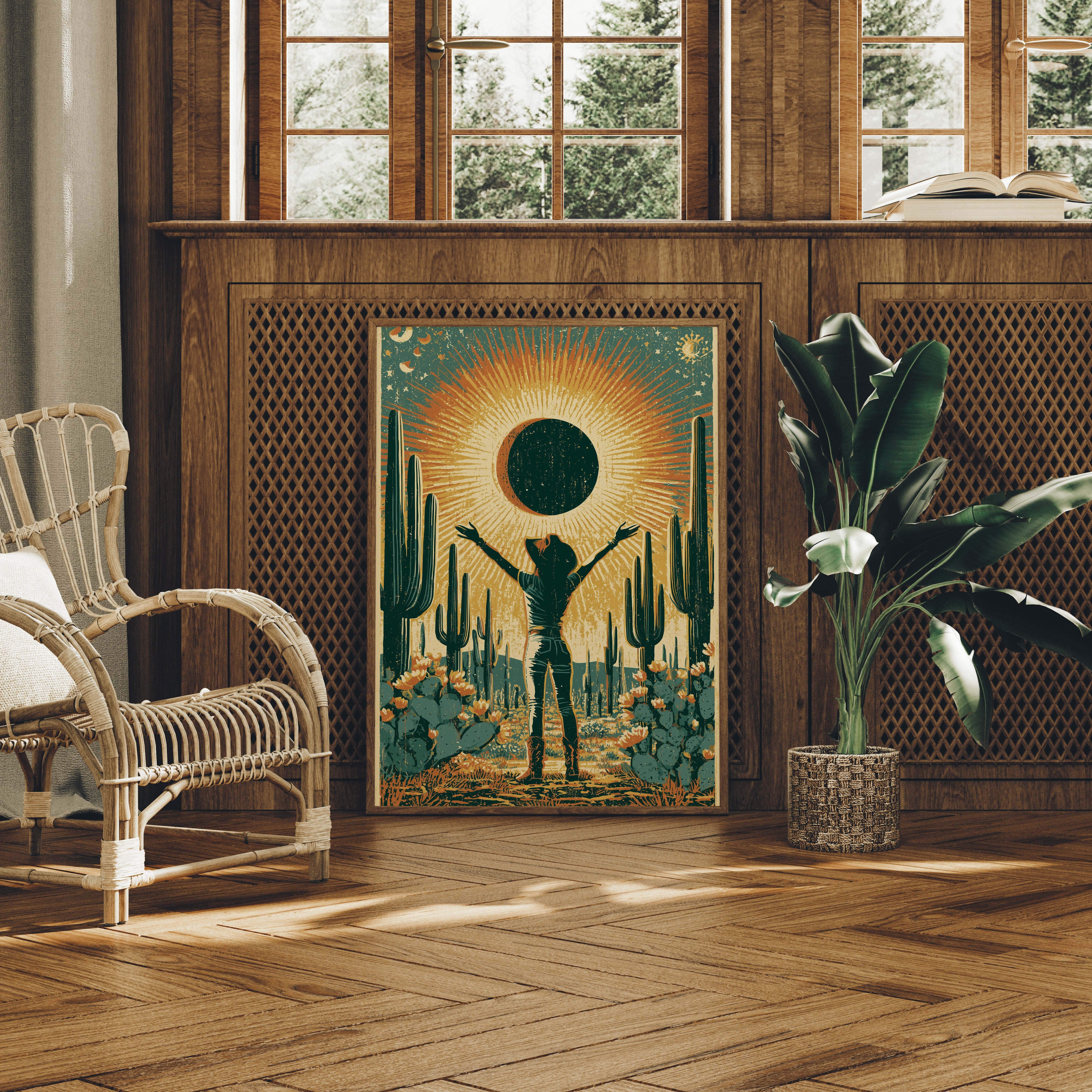 Eclipse in the Desert: Sun Salutation