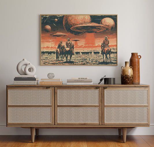 Cattle Drive Under Strange Skies