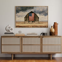 Old Glory in the Wheat Field