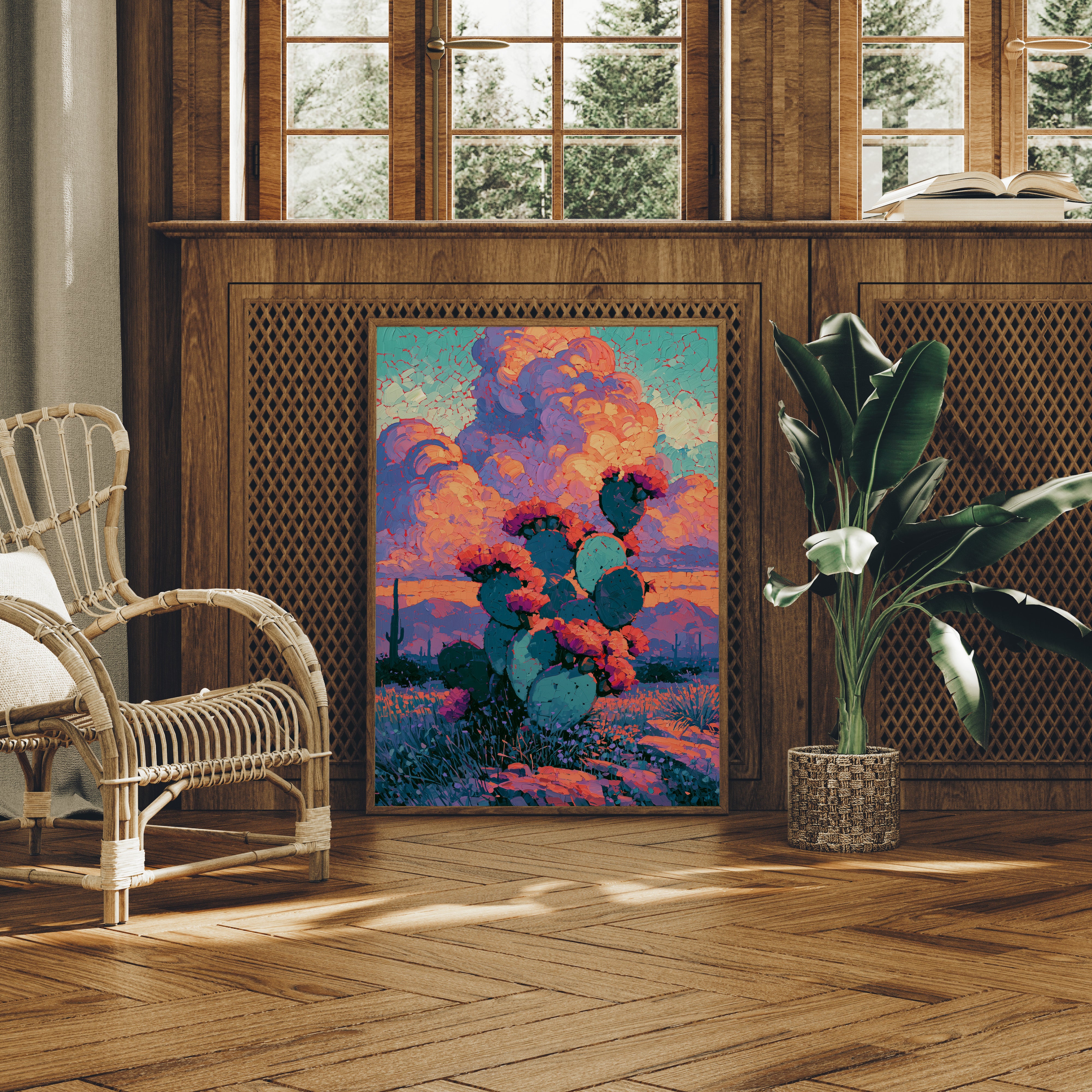Prickly Pear at Sunset Bloom