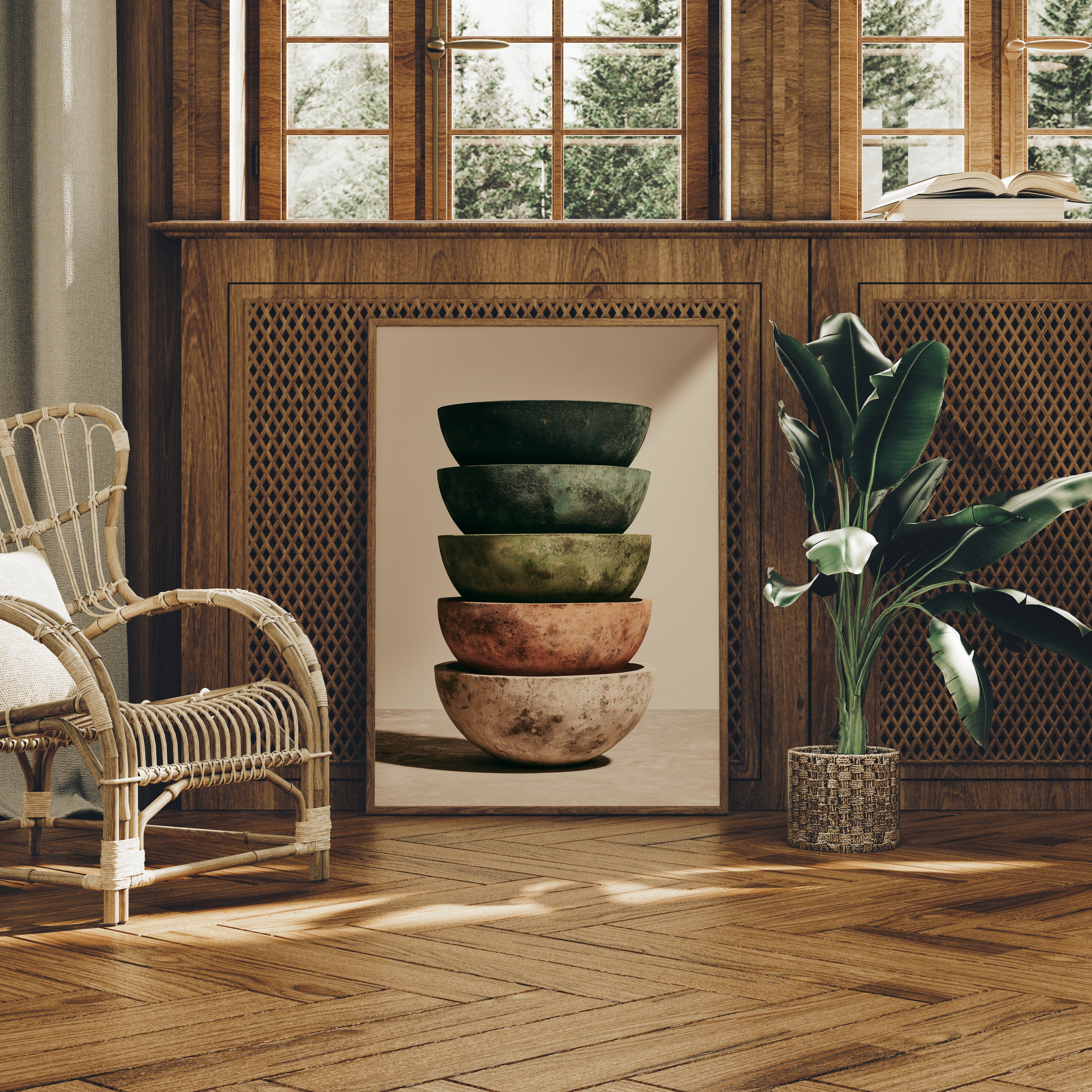 Stacked Stoneware: Earth to Moss