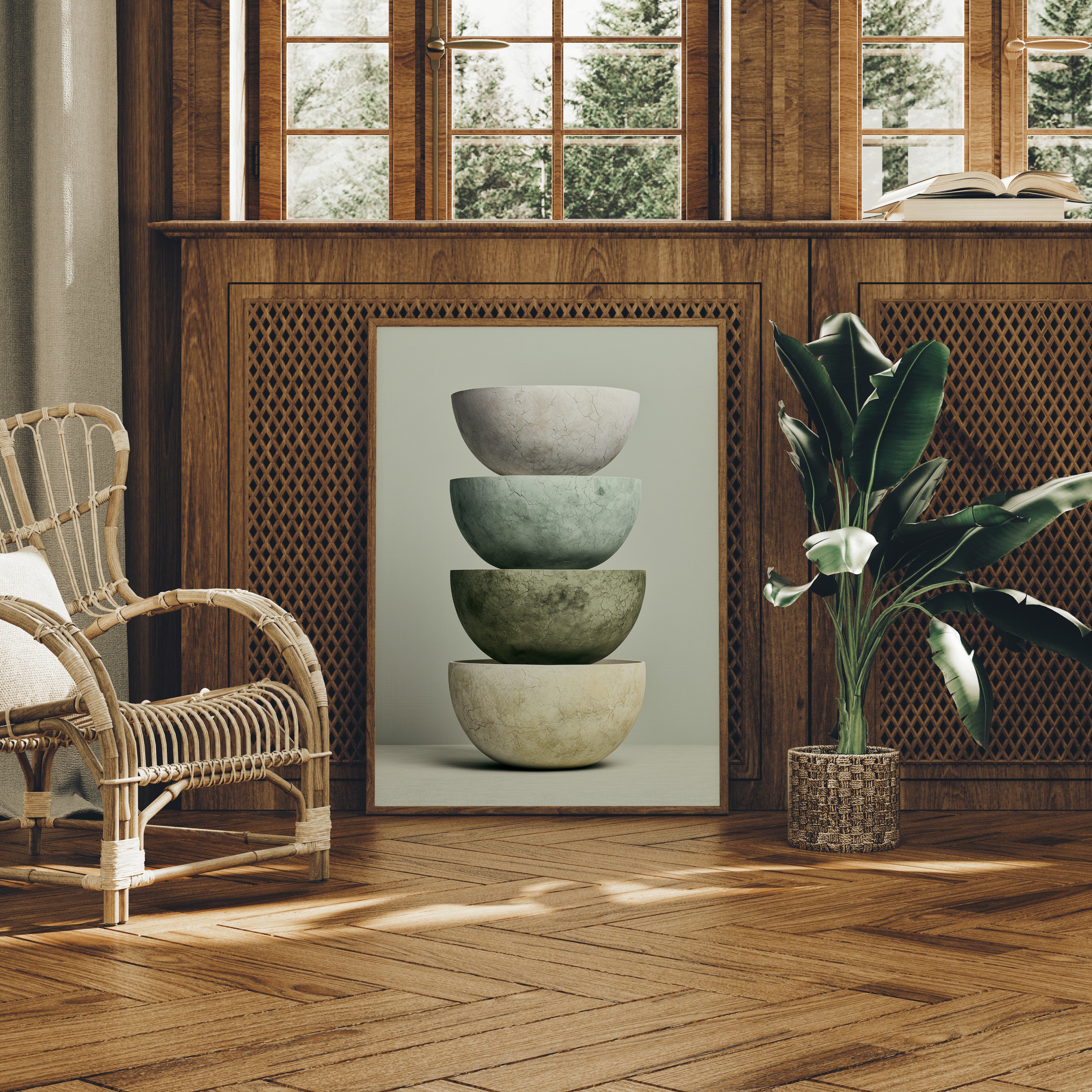 Stacked Stoneware: Sage to Cream