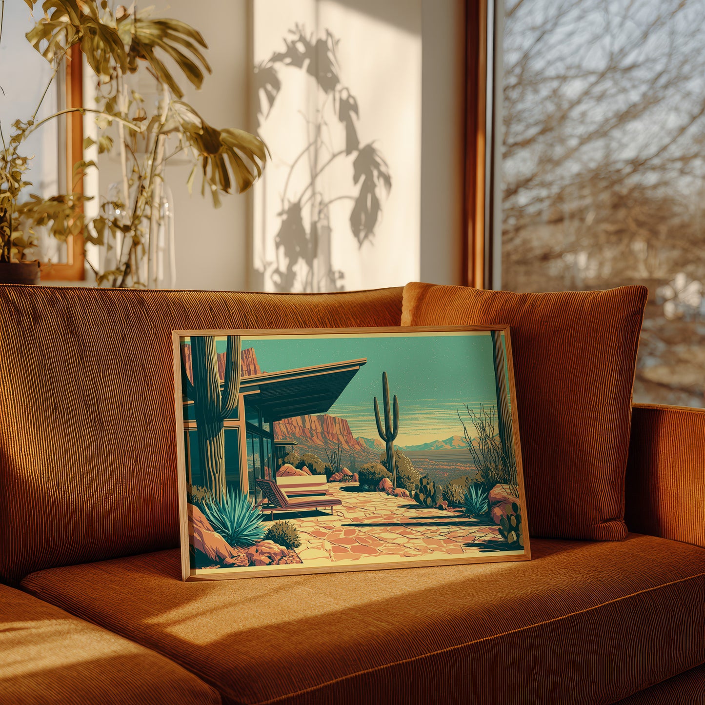 Canyon View, Mid-Century Patio