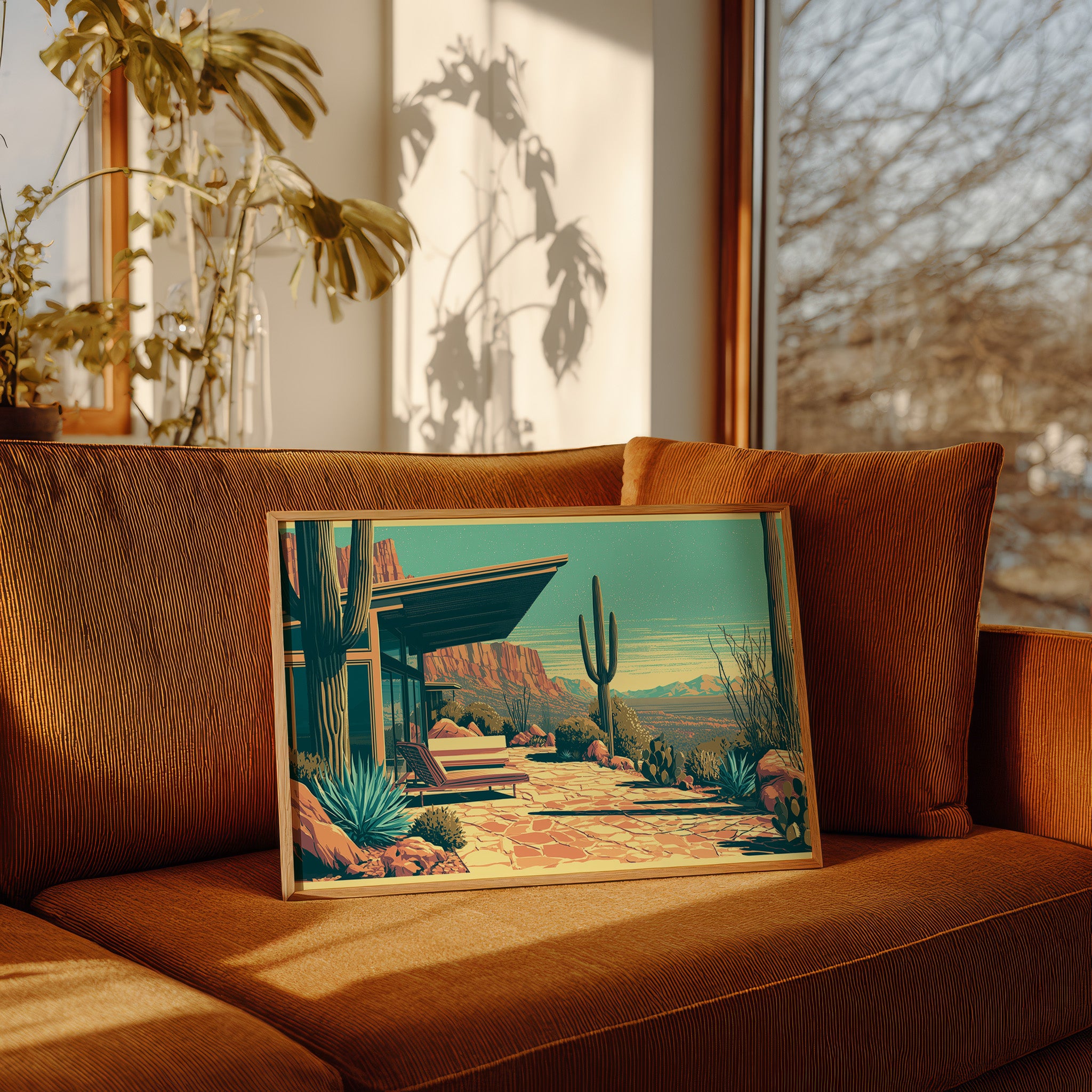 Canyon View, Mid-Century Patio