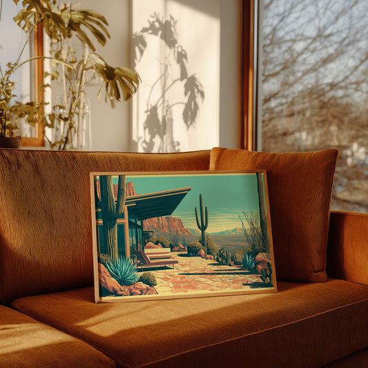 Canyon View, Mid-Century Patio