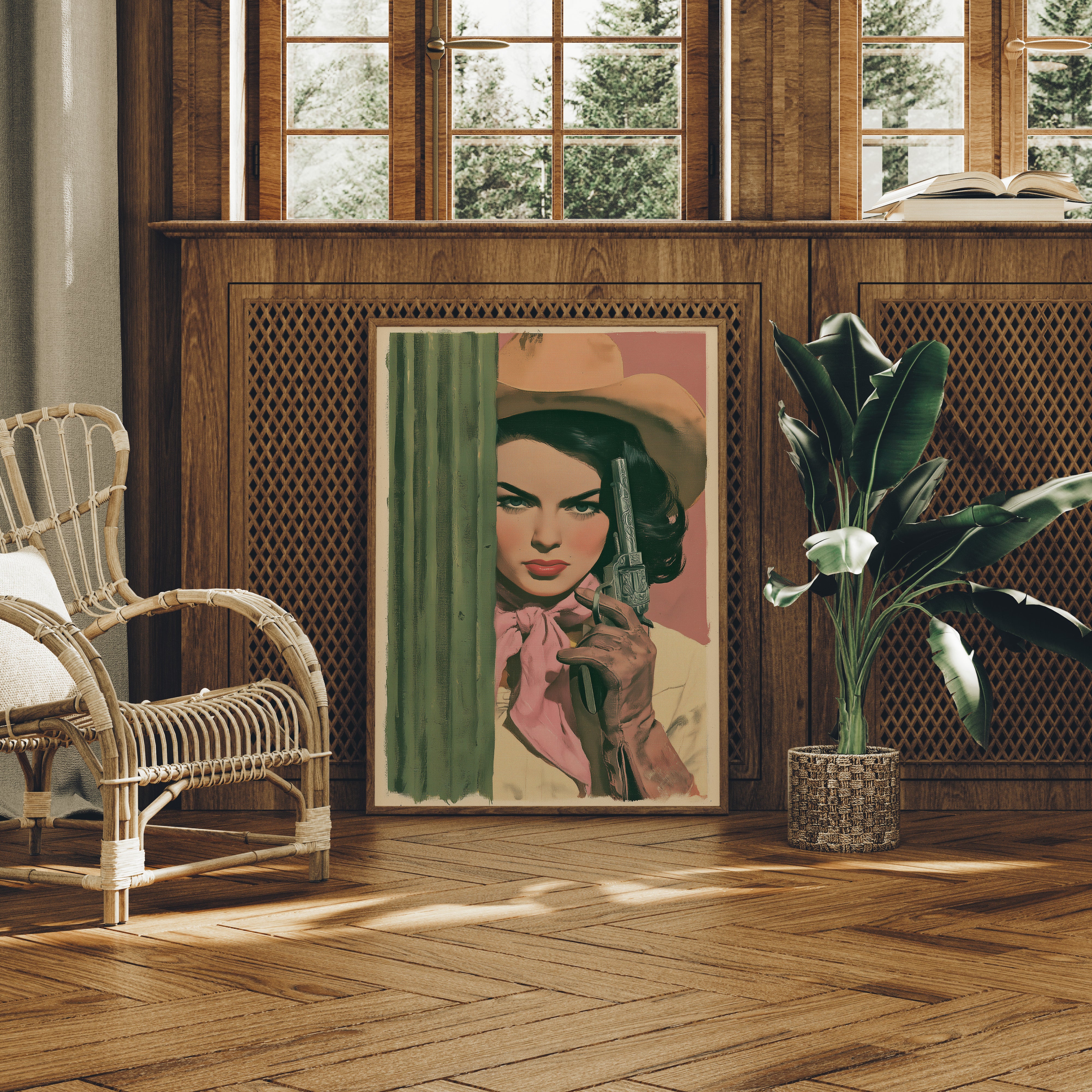 Cactus Cowgirl: The Painterly Standoff