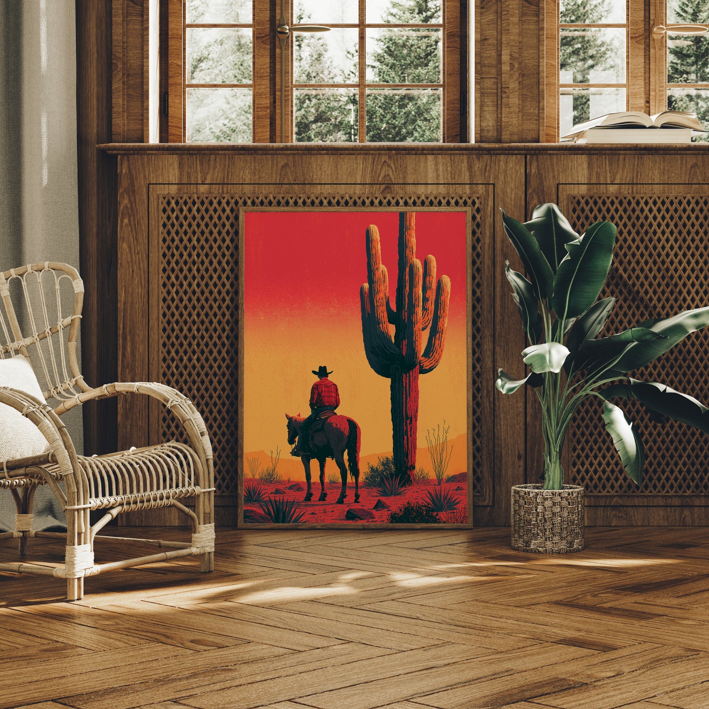 Cowboy's Watch: Desert Sunset Standoff