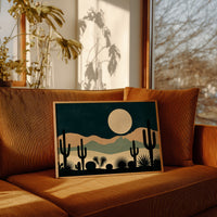 Cactus Garden Beneath the Moon