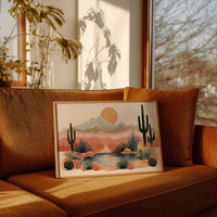 Desert Oasis at Golden Hour