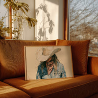 Bandana and Denim Portrait