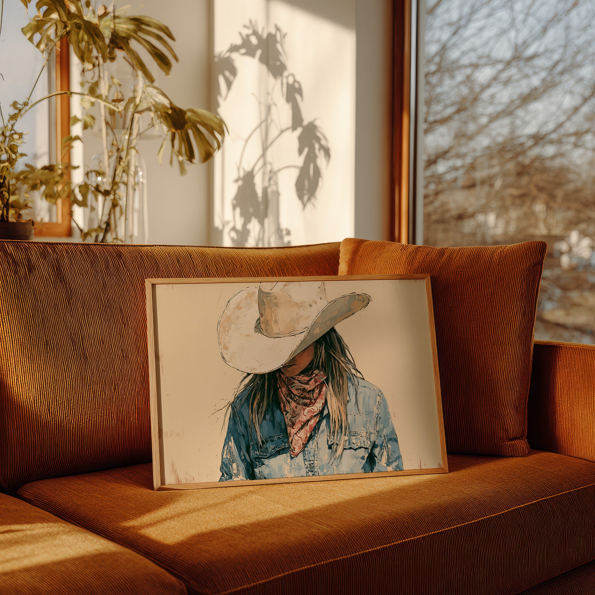 Bandana and Denim Portrait