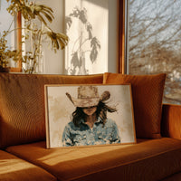 Cowgirl Beneath a Straw Hat