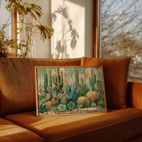 Desert Garden on Weathered Wood
