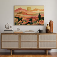 Desert Bloom at Golden Hour