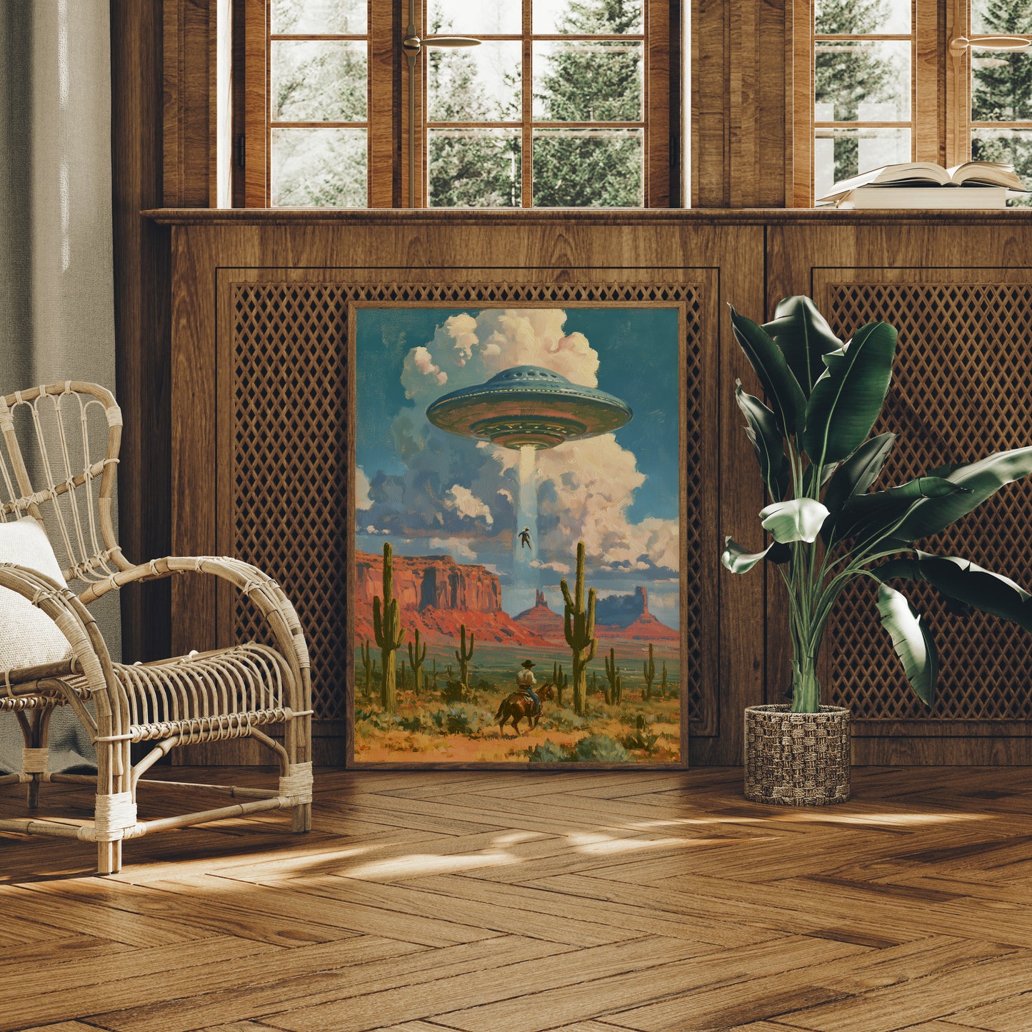 Cowboy Abducted By Spaceship